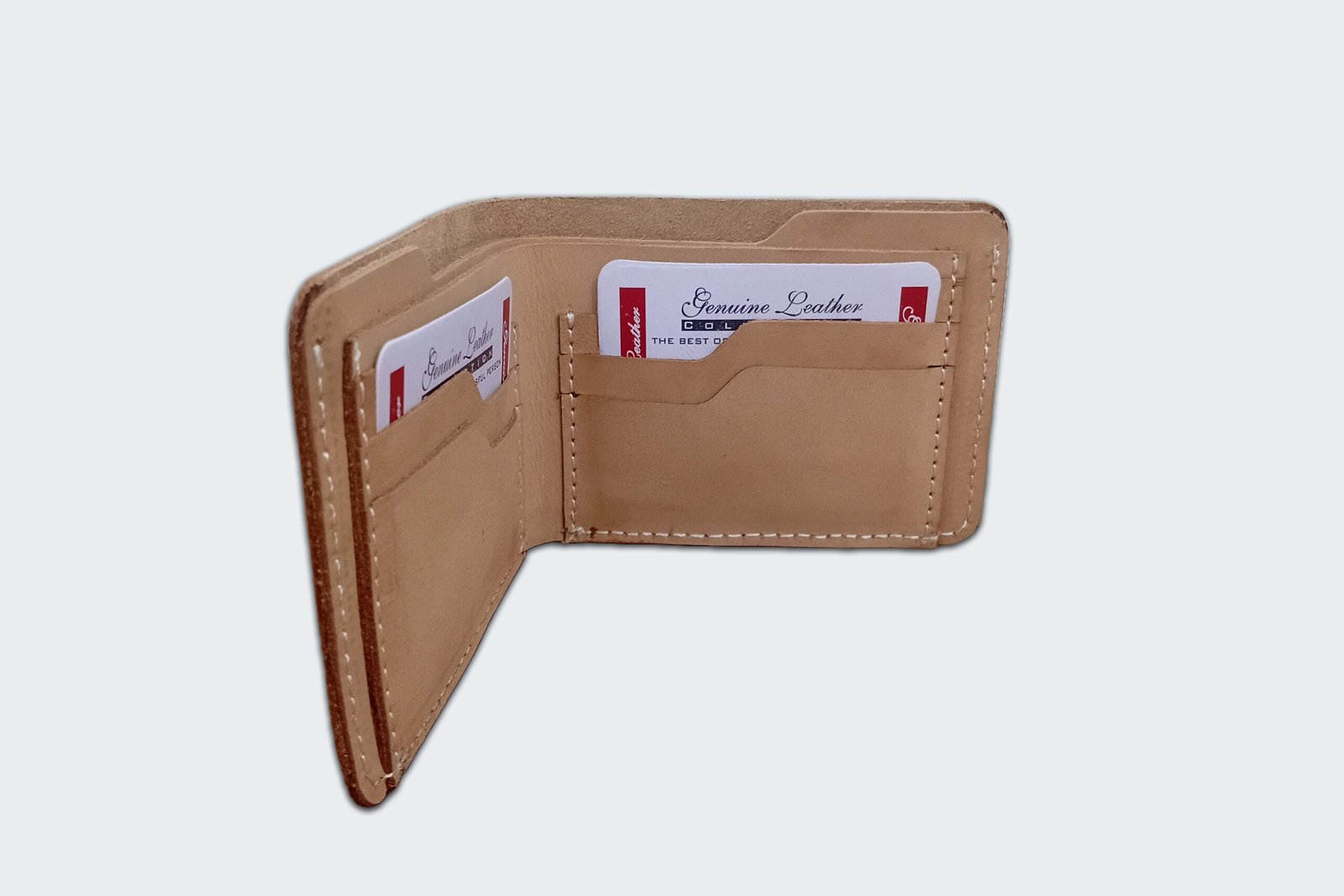 Premium Genuine Leather Men’s Wallet – Handmade Slim Bifold Card Holder - Image 3