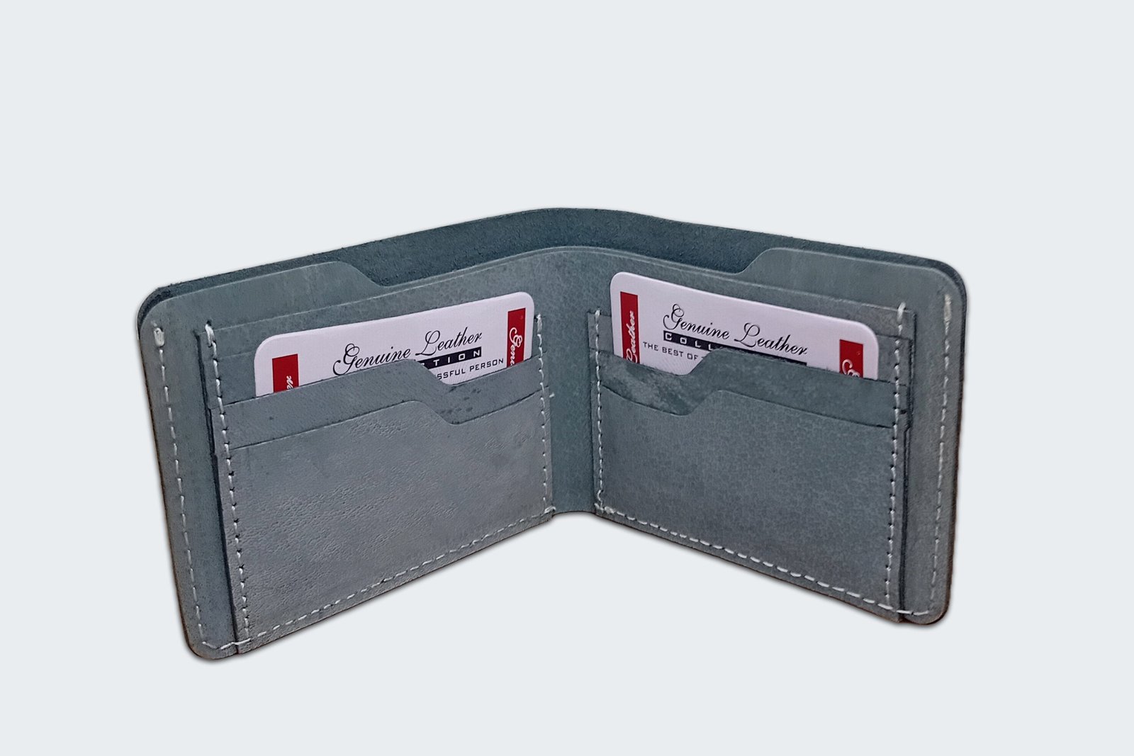 Premium Genuine Leather Men’s Wallet – Handmade Slim Bifold Card Holder