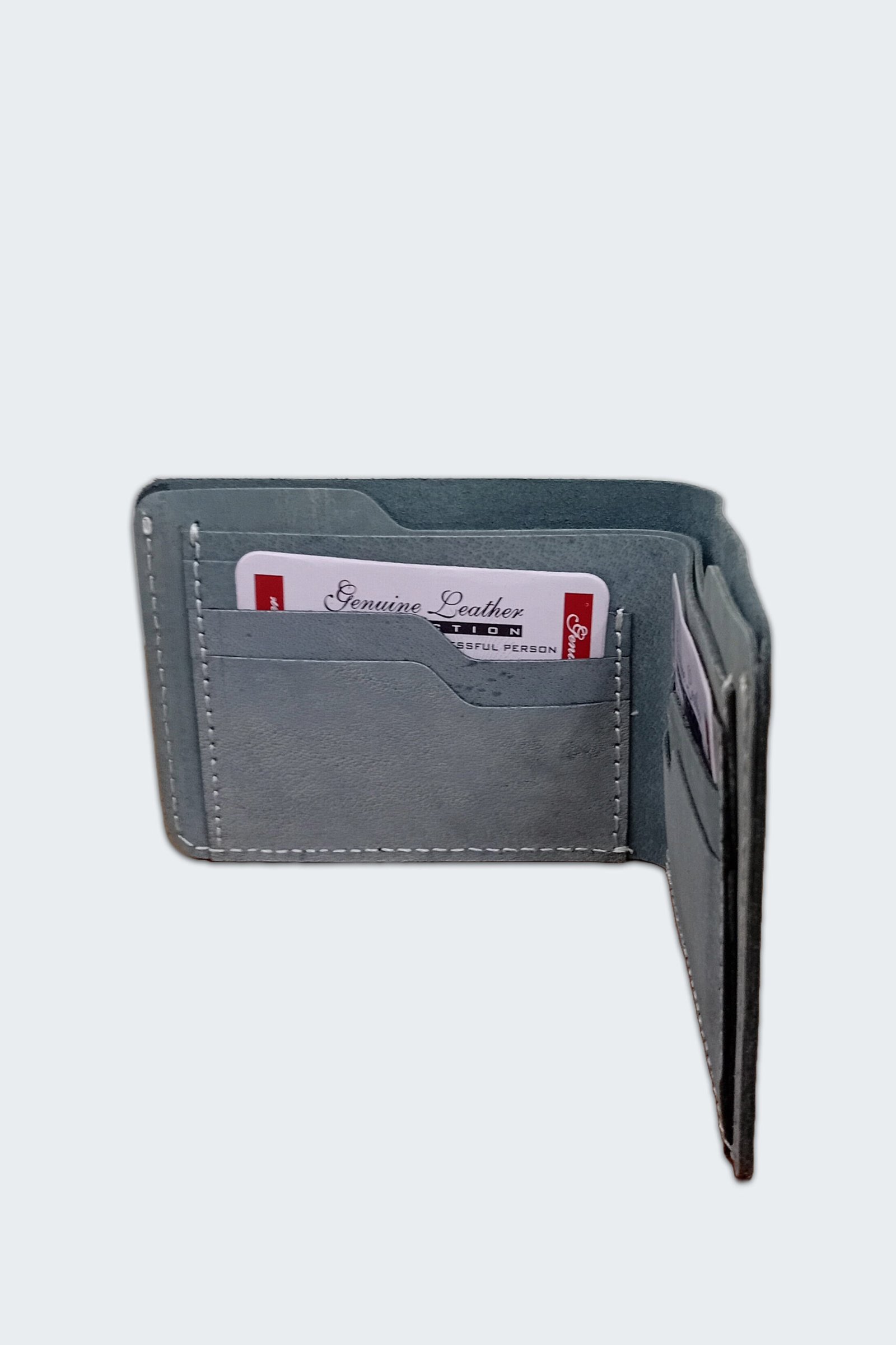 Premium Genuine Leather Men’s Wallet – Handmade Slim Bifold Card Holder - Image 6