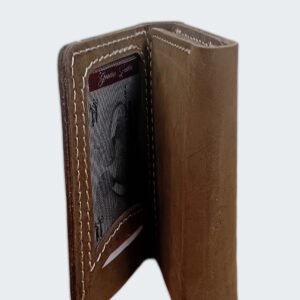 Handcrafted Genuine Leather Tri-Fold Wallet for Men | Stylish & Durable Design